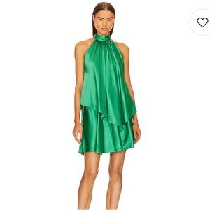 Michael Costello Green Mini Dress
